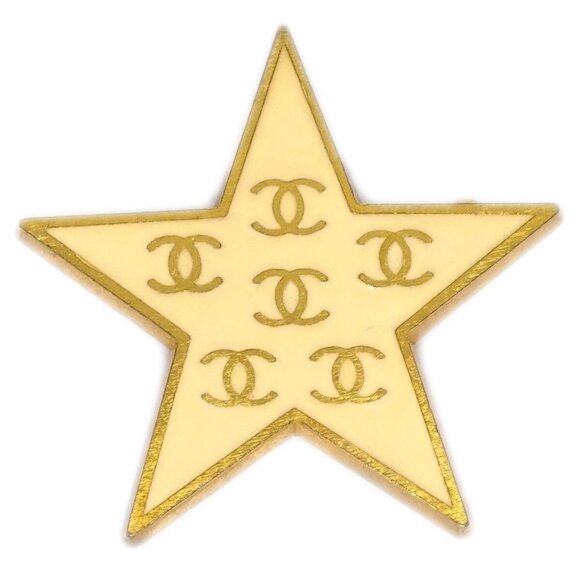 Chanel Star Brooch Pin White - Picture 1 of 8